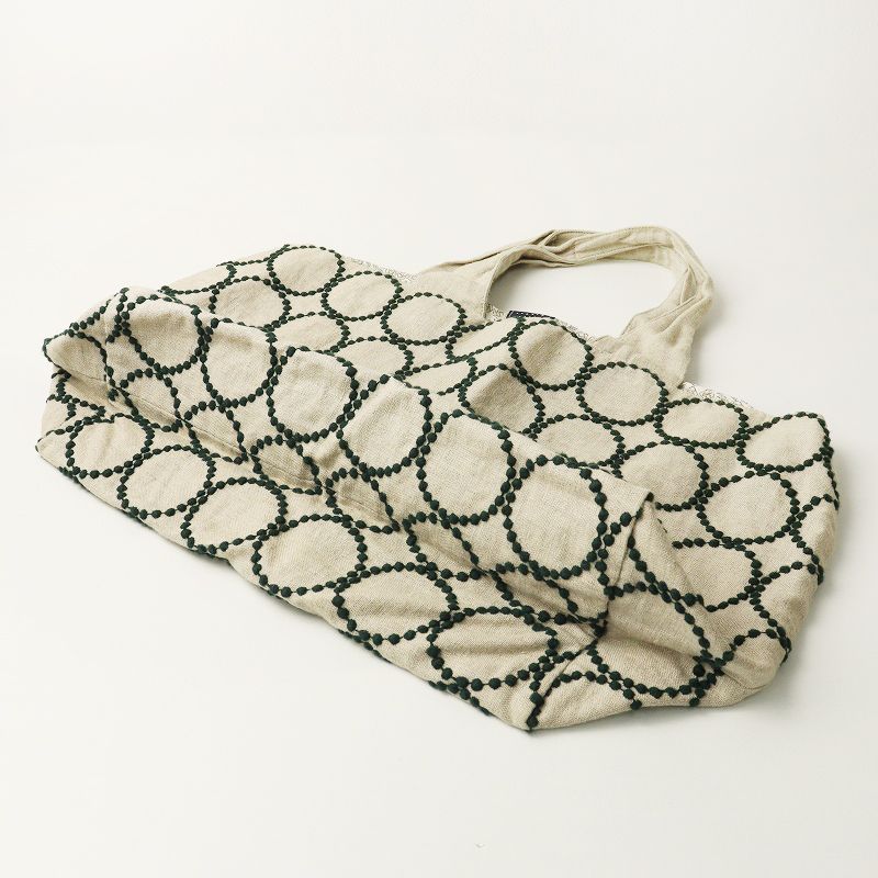 ミナペルホネン mina perhonen tambourine パニーニバッグ ｜ベージュ