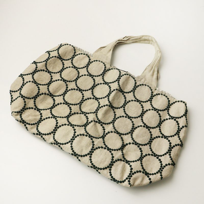 ミナペルホネン mina perhonen tambourine パニーニバッグ ｜ベージュ