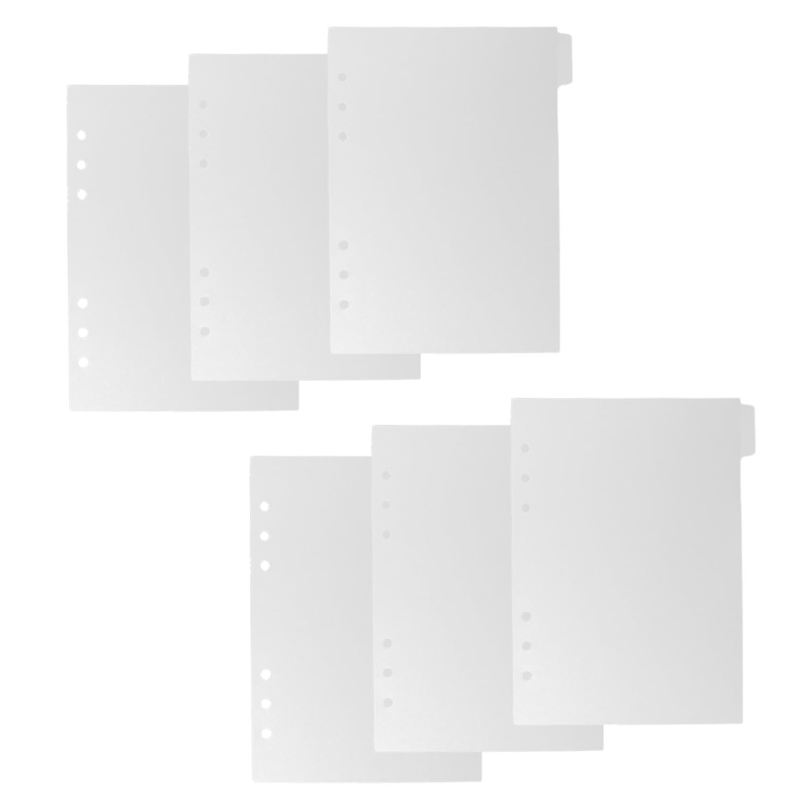 Neutral Zenith インデックスカード 仕切り A5 6穴 透明バインダー PP