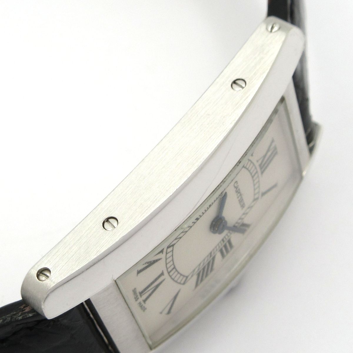 Cartier(カルティエ) 腕時計 タンクアメリカンSM W2601956 レディース K18WG×アリゲーターベルト アイボリー 楽天市場】カルティエ Cartier W2601956 タンクアメリカン SM 腕時計