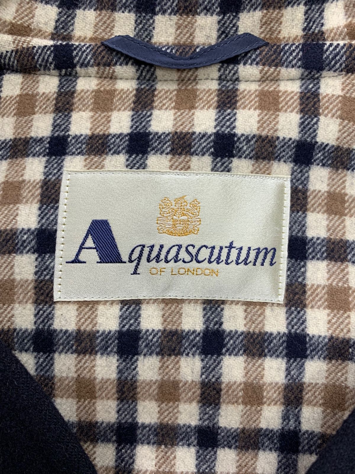 アクアスキュータム 6145721 ダッフルコート 9 ネイビー ウール