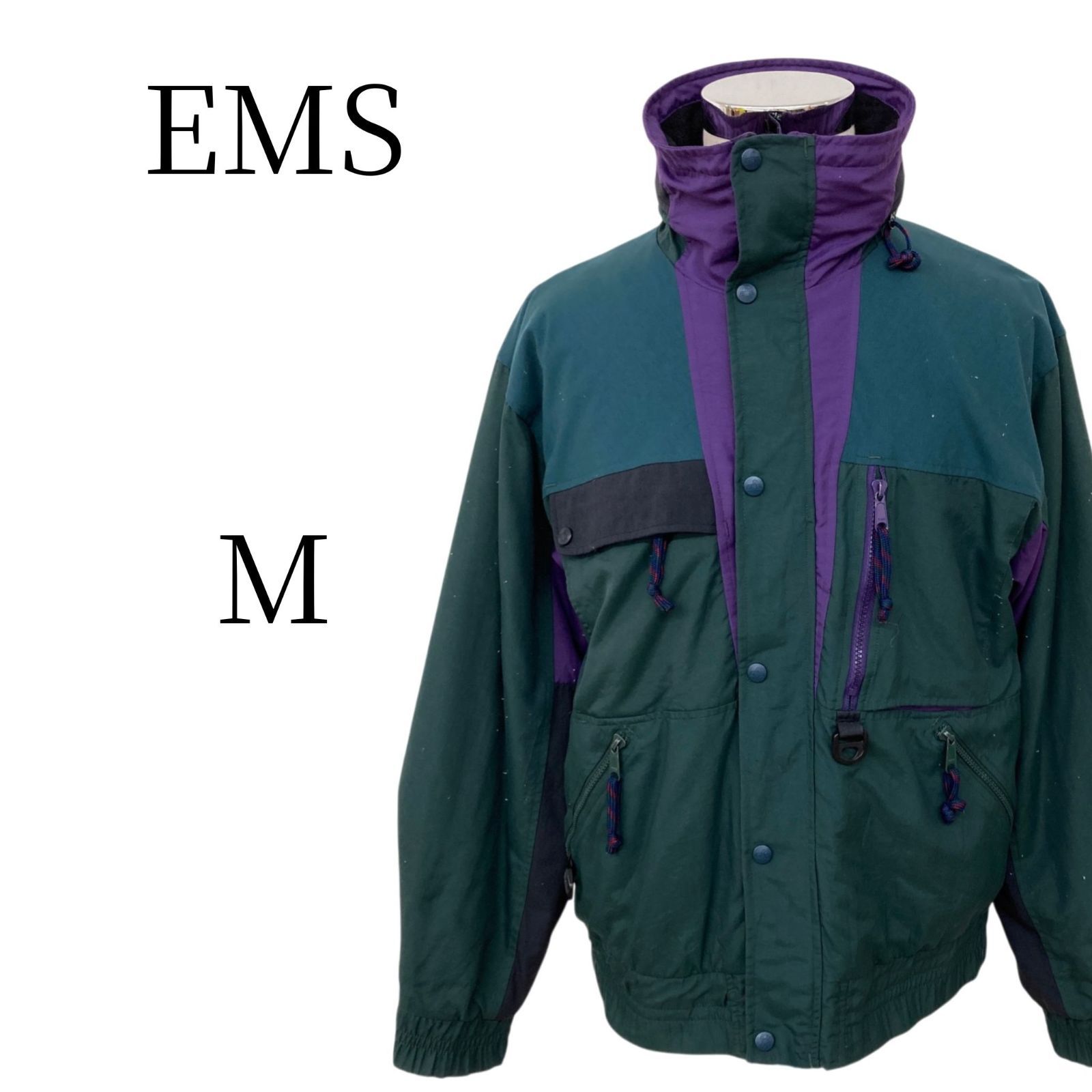 80s-90s EMS Eastern Mountain Sports ナイロンプルオーバーパーカー