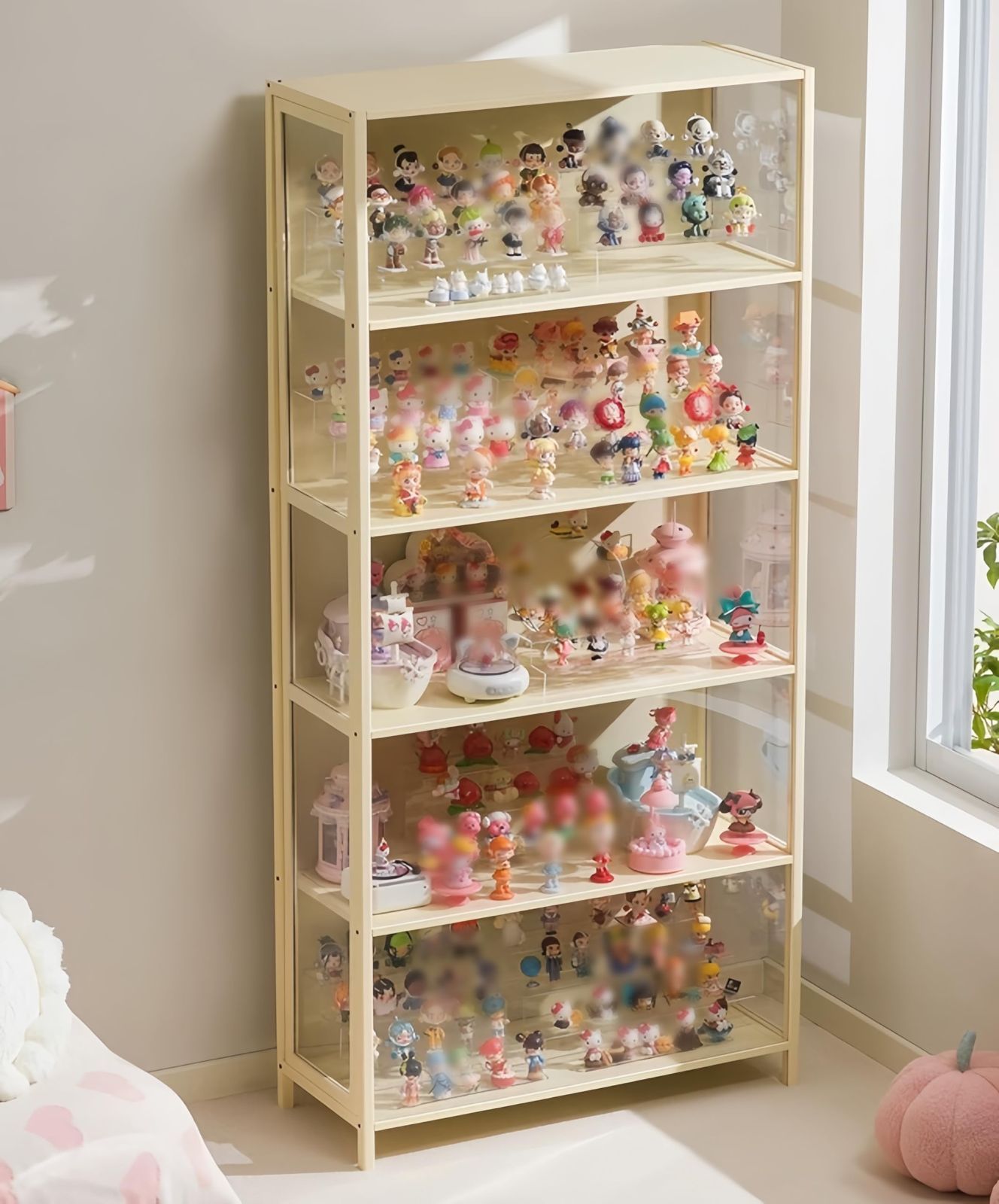 リビングルーム 書斎 ディスプレイケース フィギュア 模型 大容量 安全