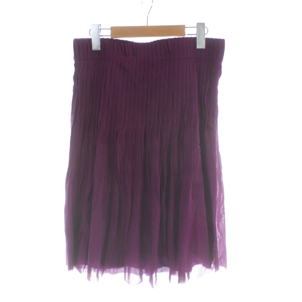 ヴィヴィアンタム VIVIENNE TAM プリーツスカート タグ付き 0 紫