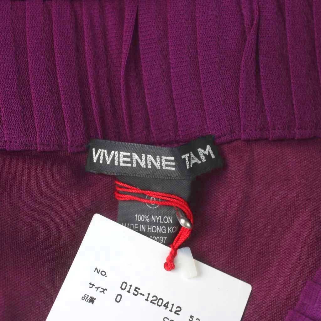 ヴィヴィアンタム VIVIENNE TAM プリーツスカート タグ付き 0 紫