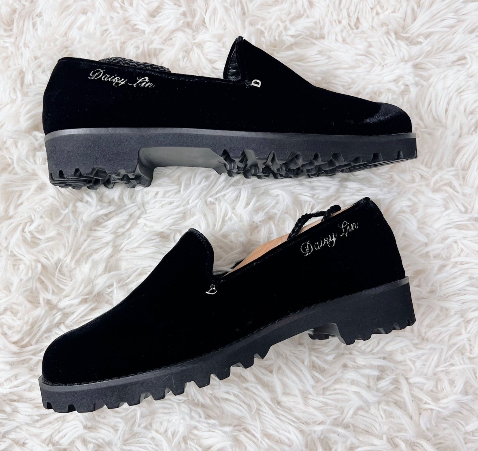 美品 DAISY LIN デイジーリン シューズ ベルベット Daisy Lin Opera