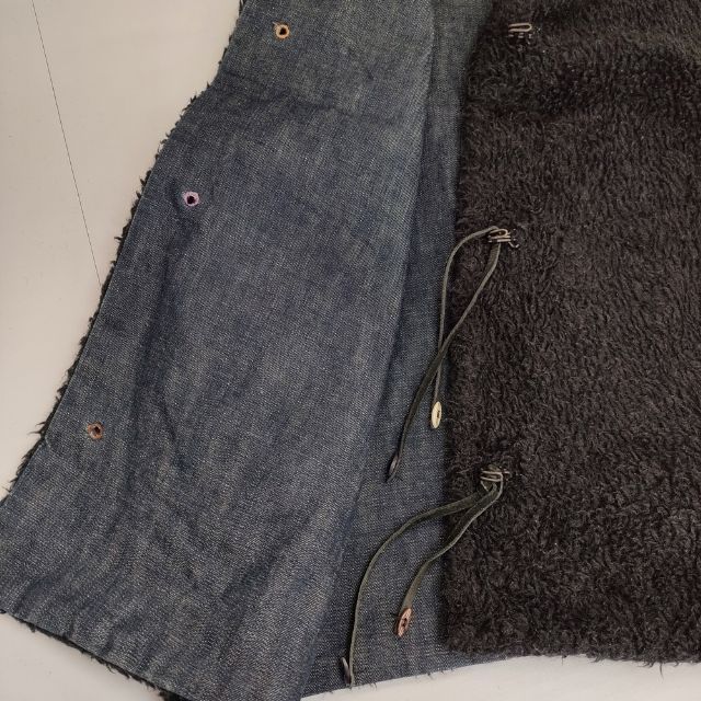 45R/45rpm R by インディゴ 裏ボア リバーシブル ベスト ネイビー