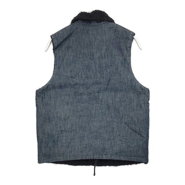 45R/45rpm R by インディゴ 裏ボア リバーシブル ベスト ネイビー