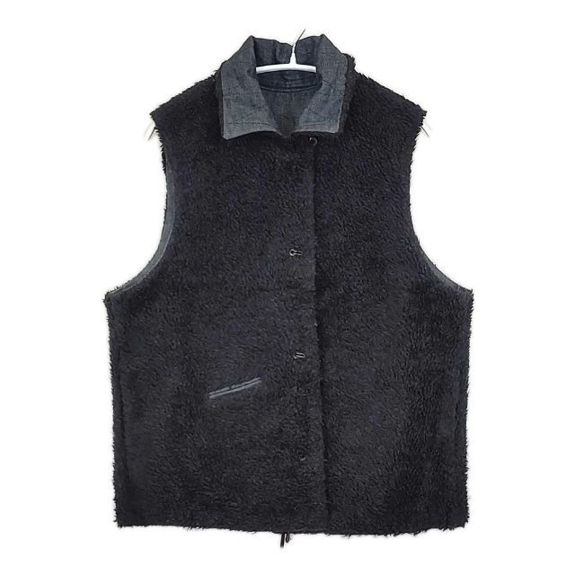 45R/45rpm R by インディゴ 裏ボア リバーシブル ベスト ネイビー