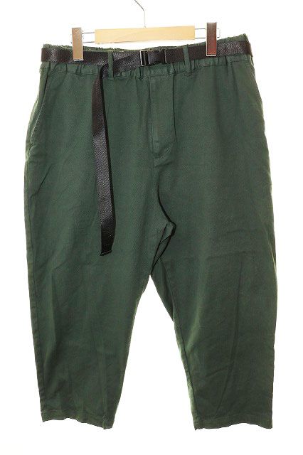 キャプテンズヘルム CAPTAINS HELM ADJUSTABLE CROPPED CHINO PANTS GREEN L CHG24-SS-P04 クロップド チノ パンツ チノパン グリーン 【ブランド古着ベクトル】250401