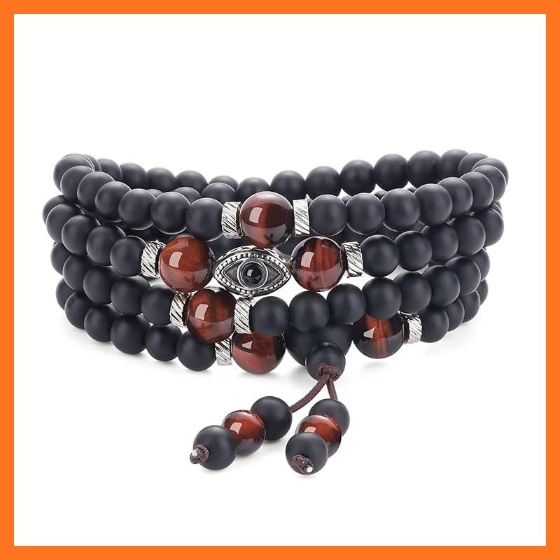 新品】 [コアイ]COAI イーヴィルアイ 108珠 マットオニキス レッド