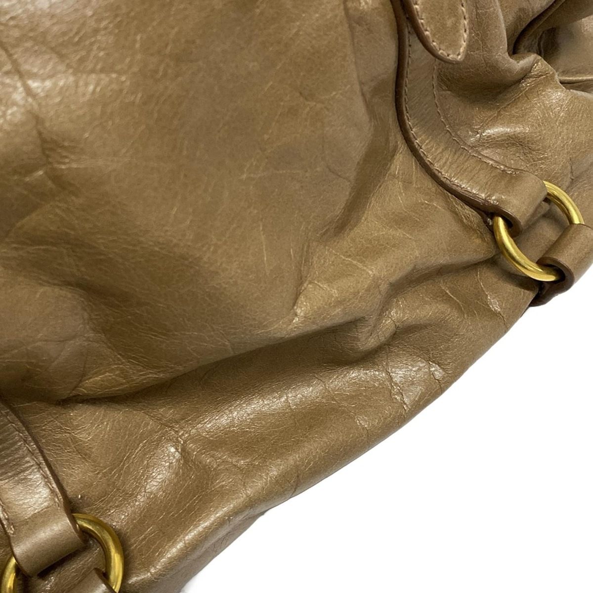 miumiu(ミュウミュウ) ハンドバッグ ヴィッテロルクス ブラウン サイド