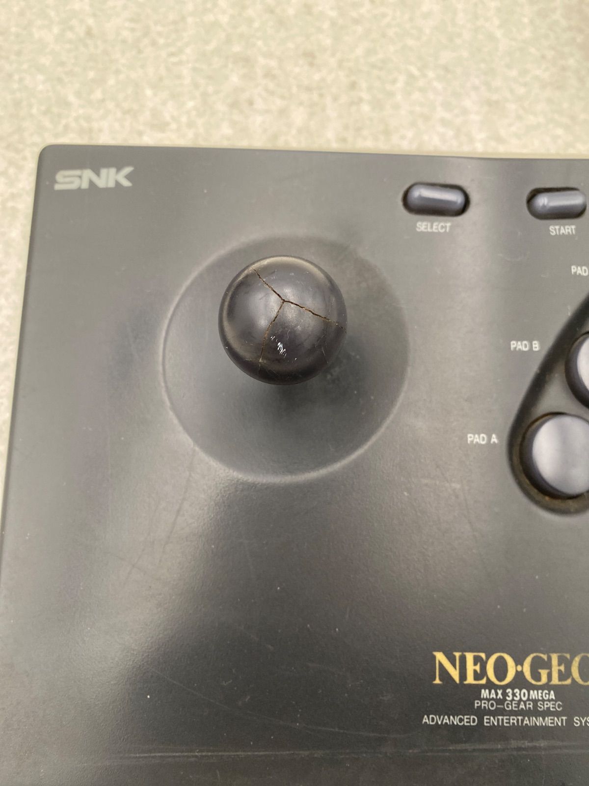 ネオジオ MAX 330 MEGA本体 アーケードスティック×2 【ジャンク