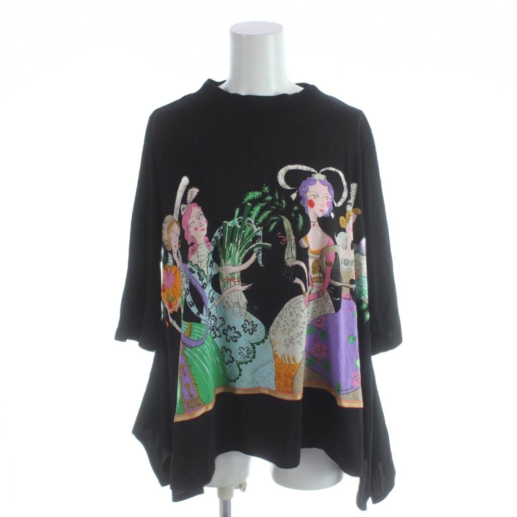 トクコプルミエヴォル TOKUKO 1er VOL カットソー プリント 9 黒