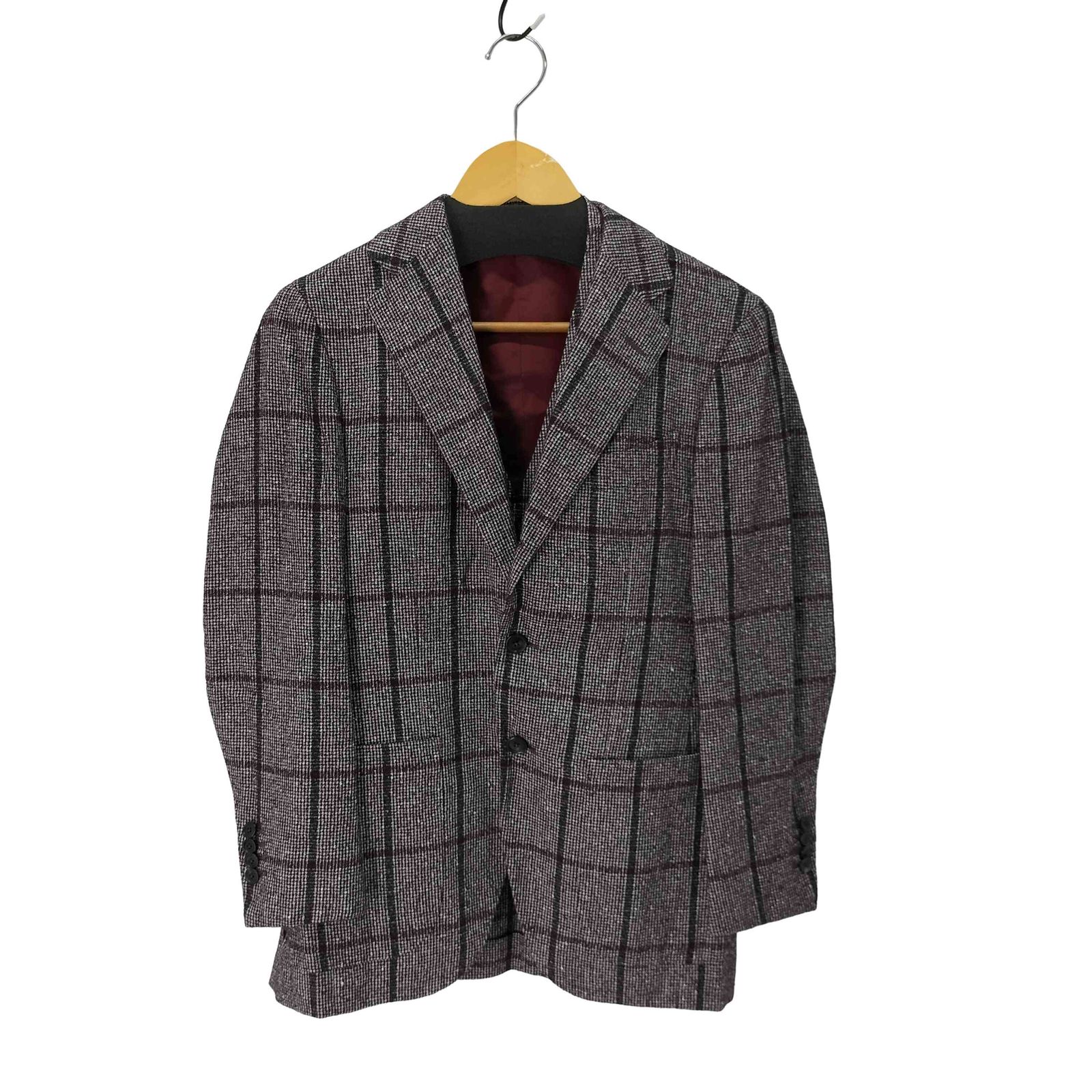 ビームス BEAMS Custom tailor FERLA チェック柄 総裏 3B テーラード 