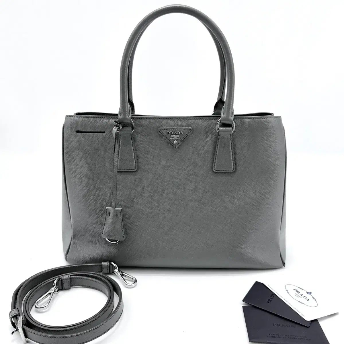 百貨店購入* PRADA プラダ サフィアーノ ラックス トートバッグ兼