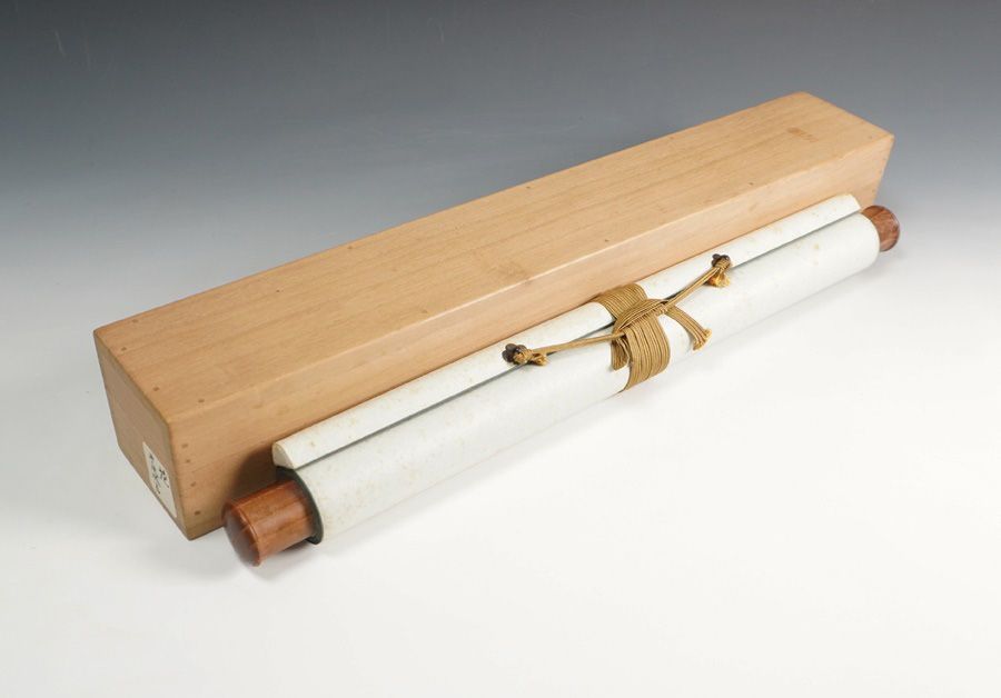 掛軸 荻原井泉水 色紙 「花」 合箱 茶道具 茶掛 - メルカリ