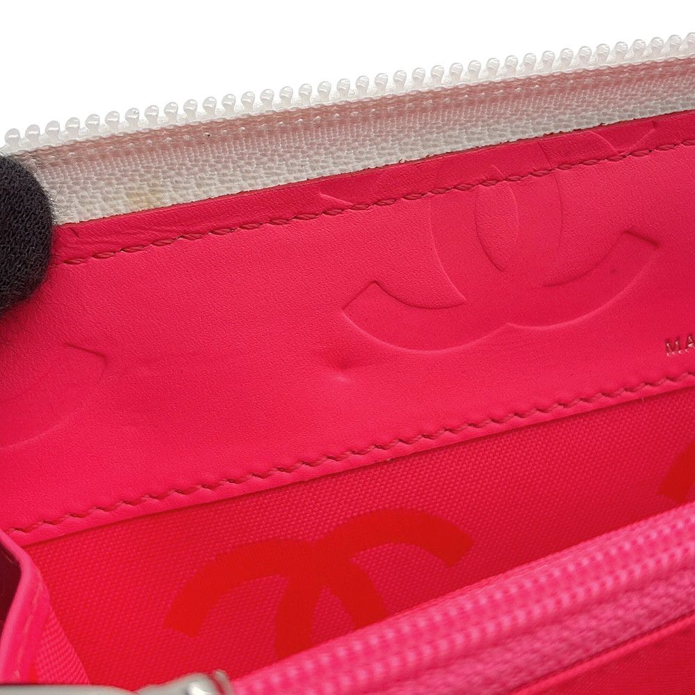 シャネル 長財布 マトラッセ ココマーク カンボンライン ラウンド