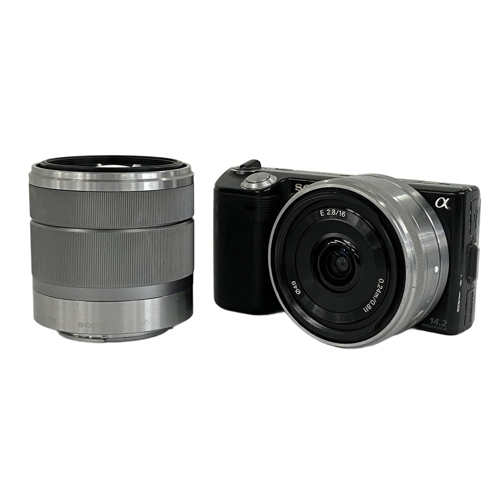 SONY α NEX-5 18-55mm F3.5-5.6 16mm F2.8 ダブルレンズキット ミラー