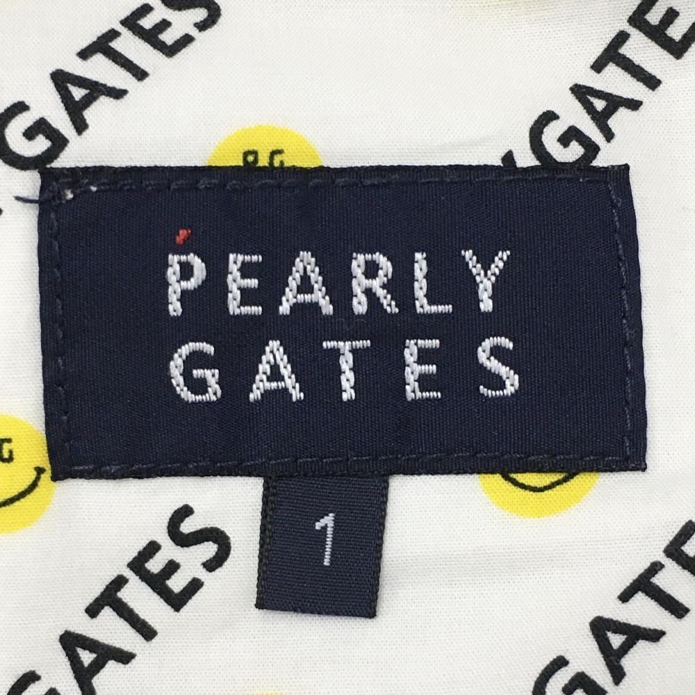 美品】パーリーゲイツ ショートパンツ ネイビー×白 ニコちゃん総柄