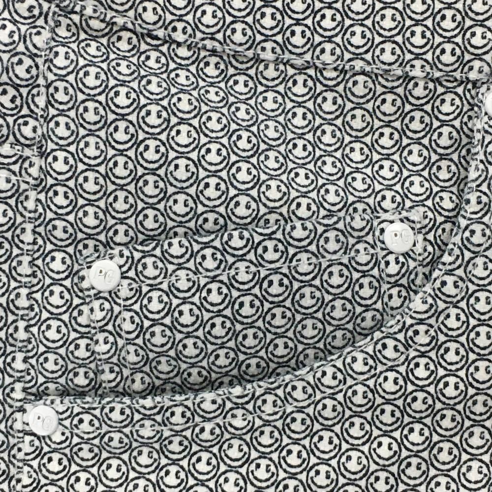 美品】パーリーゲイツ ショートパンツ ネイビー×白 ニコちゃん総柄