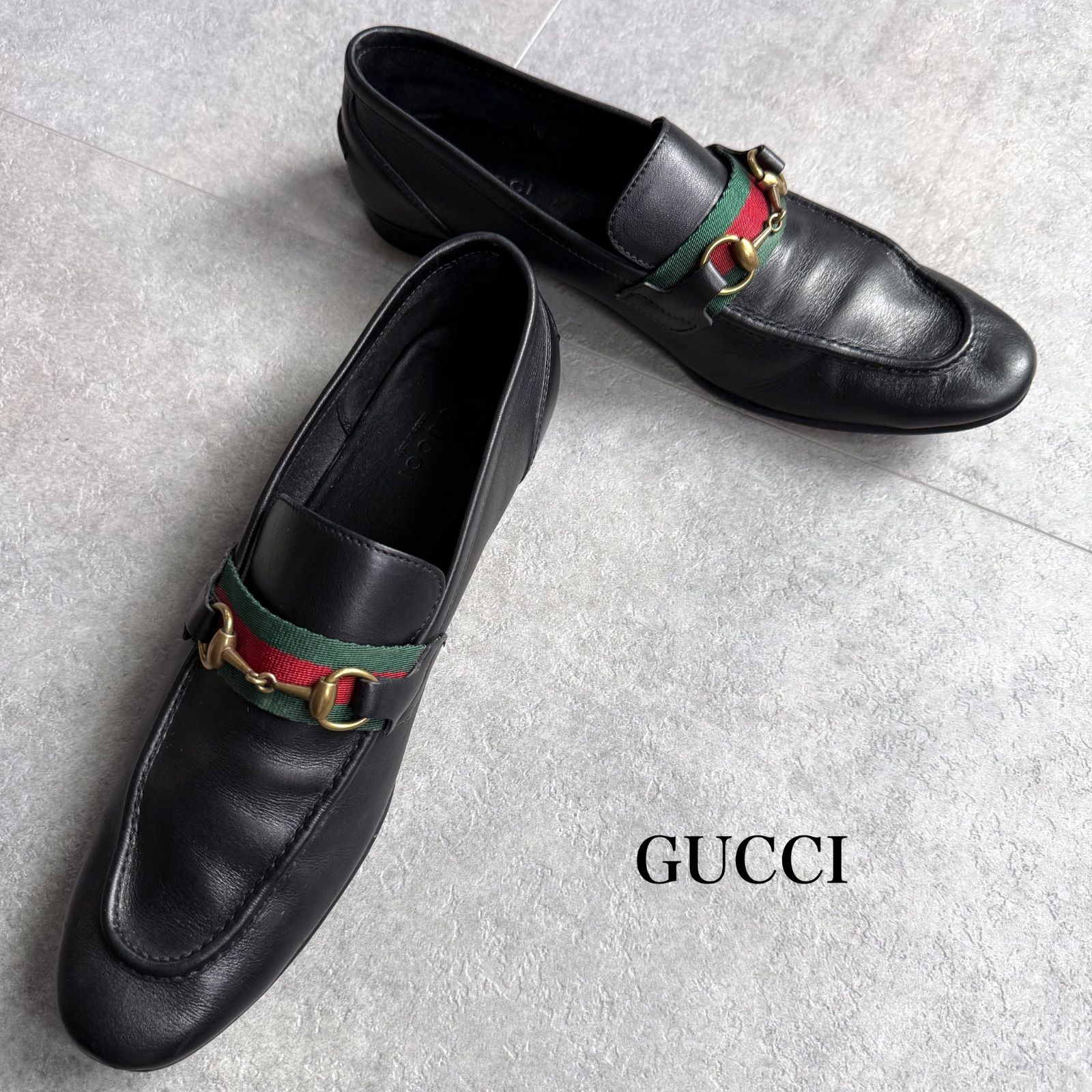 GUCCI グッチ ヨルダーン シェリーライン ホースビットローファー