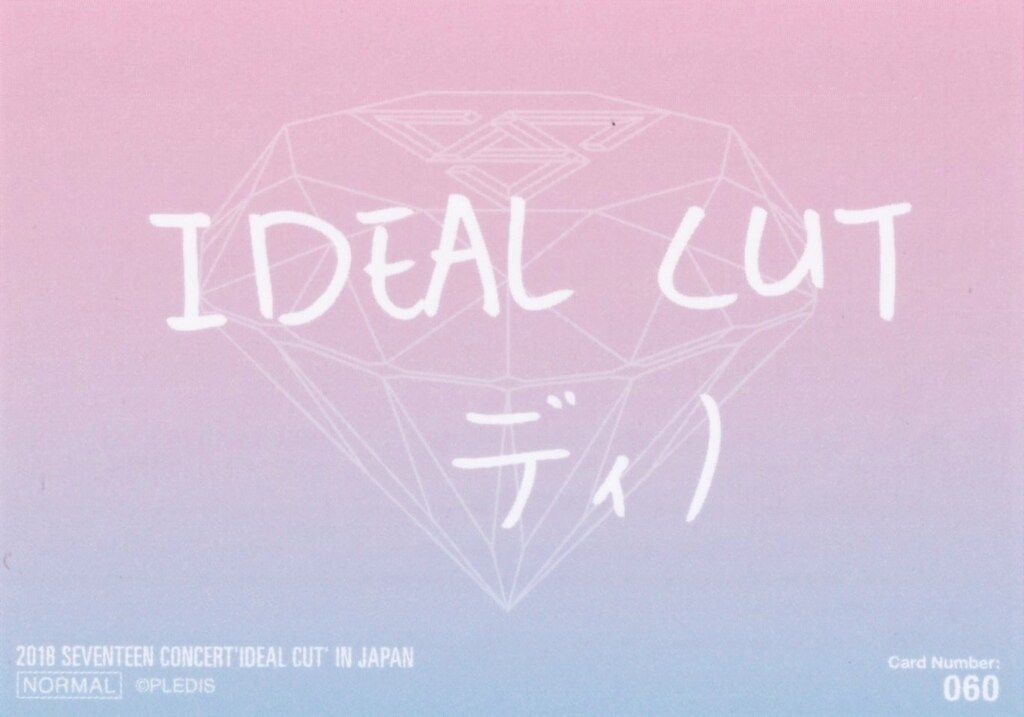 SEVENTEEN 2018 IDEAL CUT IN JAPAN DINO トレーディングカード 0060