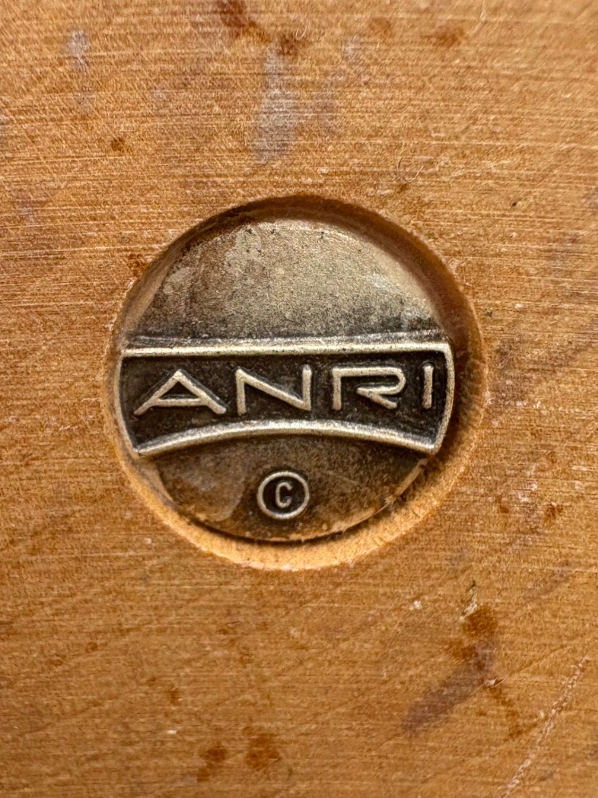 ANRI アンリ 木彫 女の子とアヒル 少女とアヒル 木彫り人形 アンリ人形