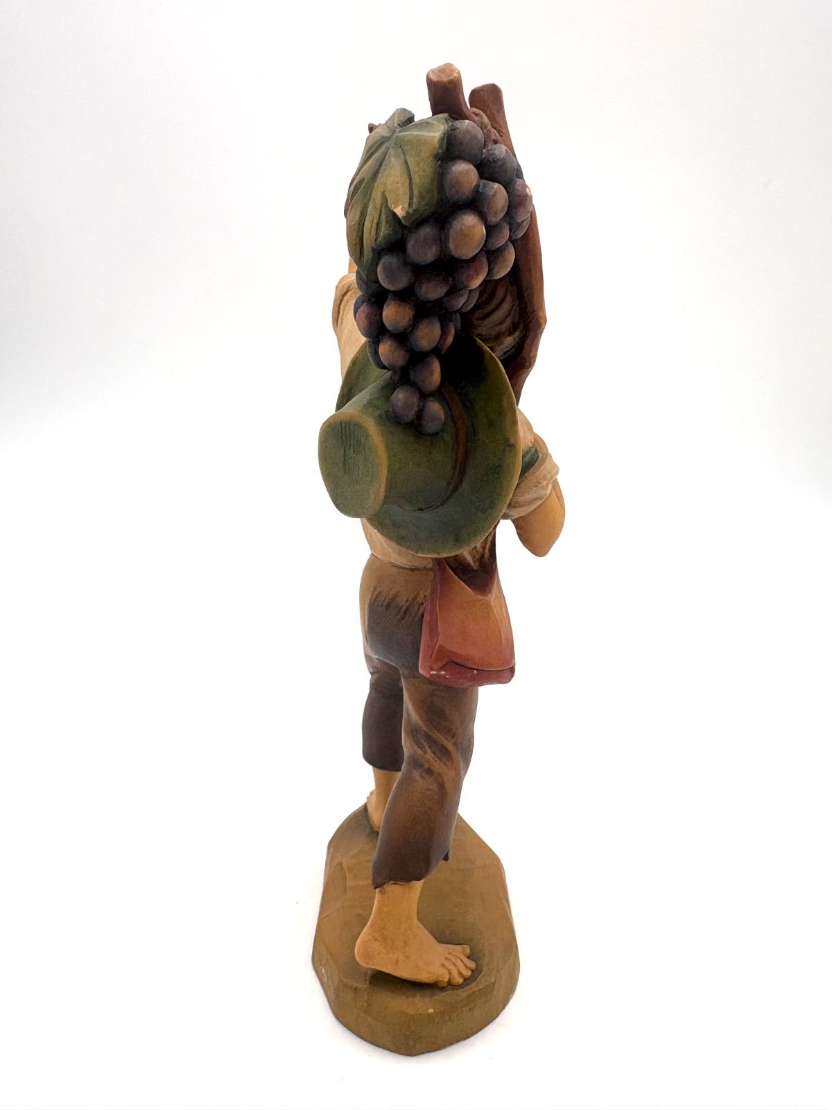 ANRI アンリ 木彫り ぶどうを食べる少年 木彫り人形 アンリ人形 高さ約