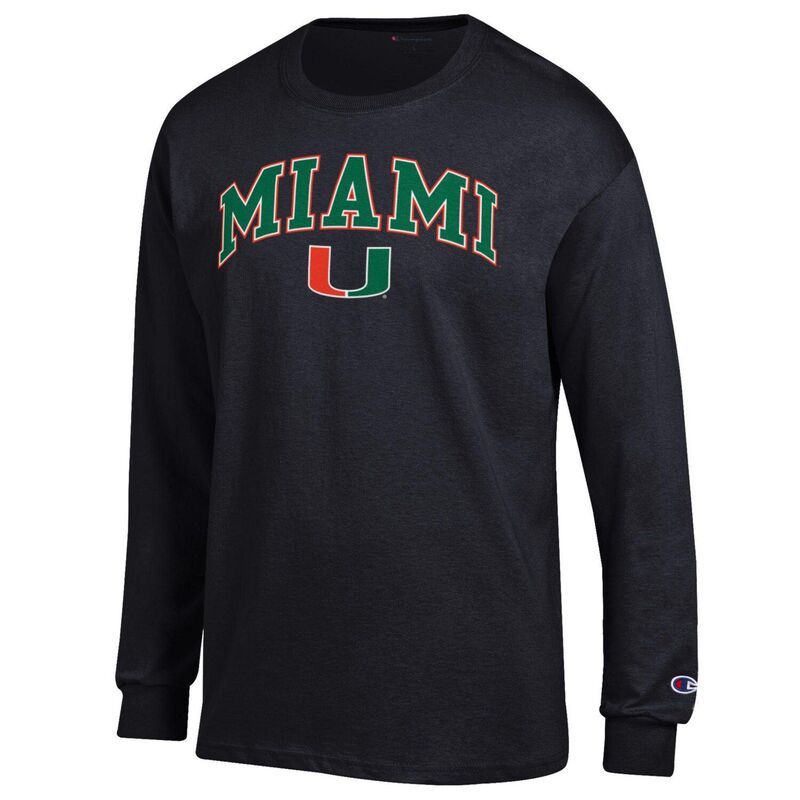 チャンピオン メンズ トップス Tシャツ ロゴ MensChampion Black Miami