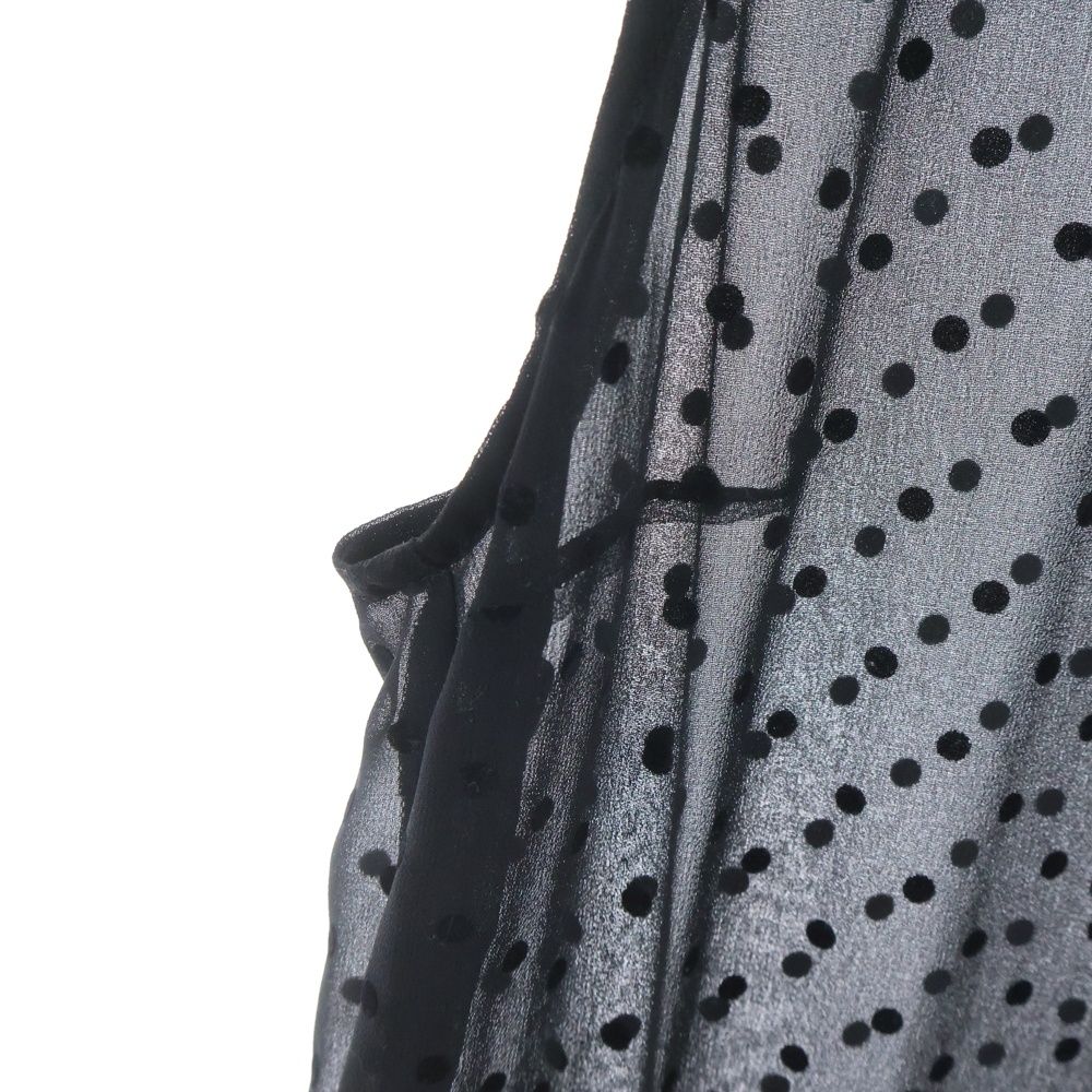 トリコ　コムデギャルソン　ドット　シアー　ワンピース　ブラック tricot COMME des GARCONS (トリコ コム デ ギャルソン) ドット柄