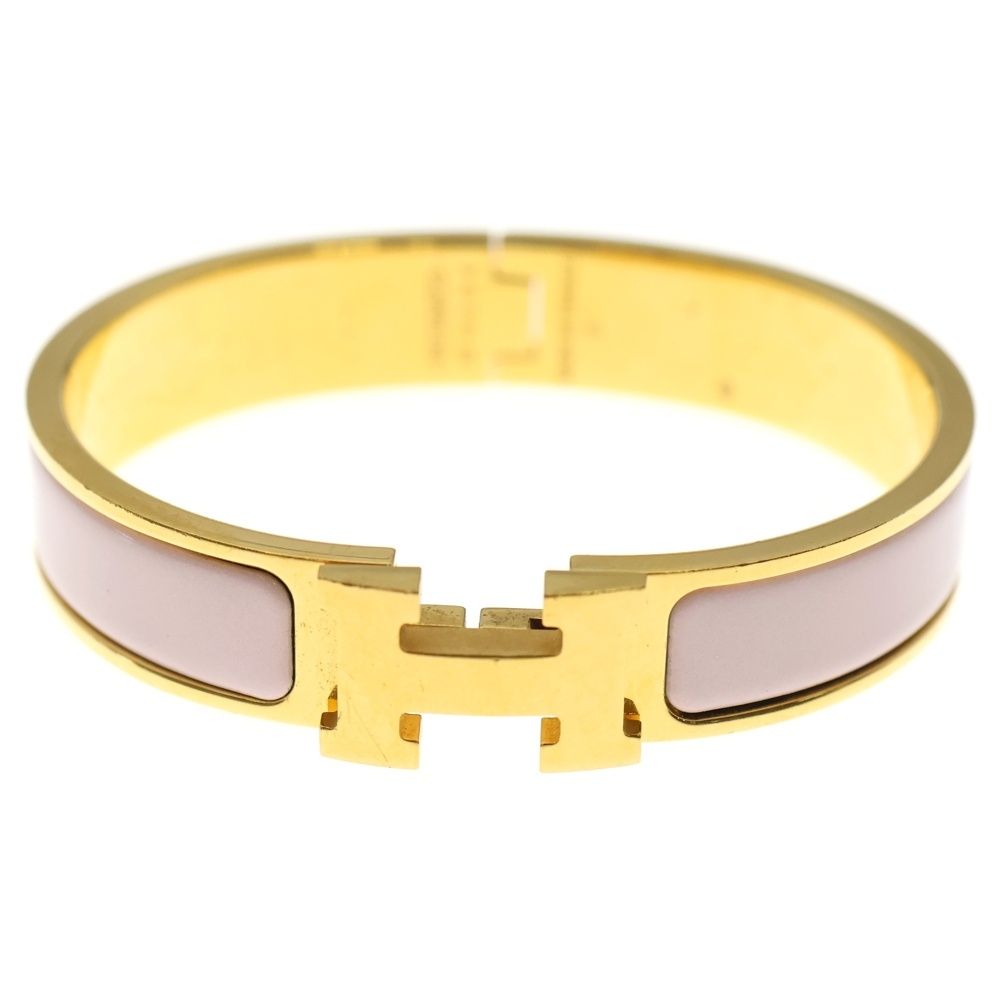HERMES (エルメス) クリッククラックPM ブレスレット Hバングル ピンク