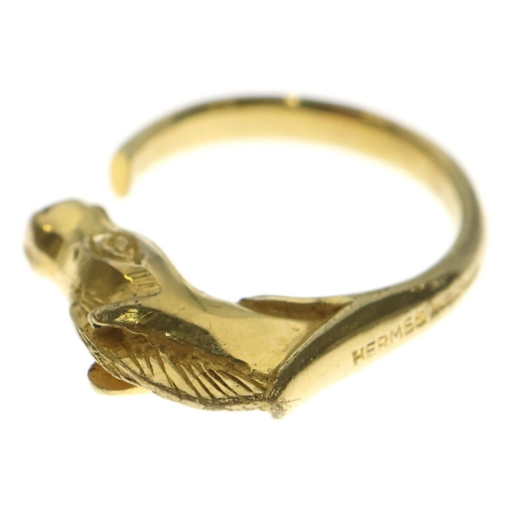HERMES (エルメス) シュバル ホース リング ゴールド GP アクセサリー