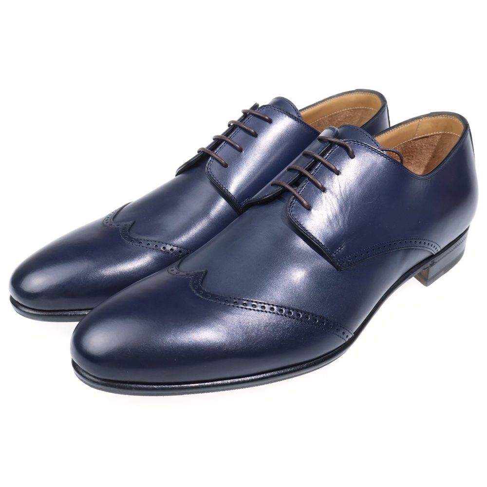 Sergio Rossi (セルジオロッシ) ウィングチップシューズ ネイビー