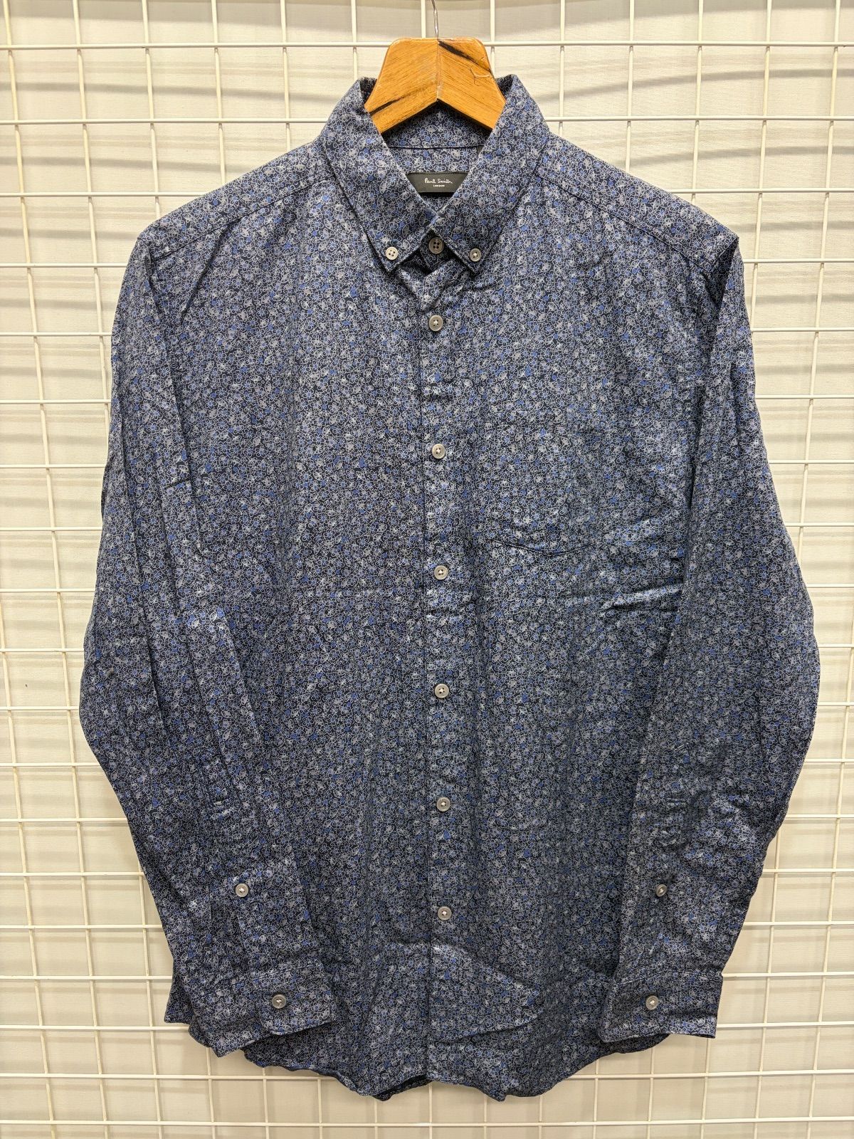 ひ*い様 Paul Smith 長袖シャツ L モノクロ イタリア製 Paul Smith ポール・スミス 長袖シャツ Paul Smith ポール