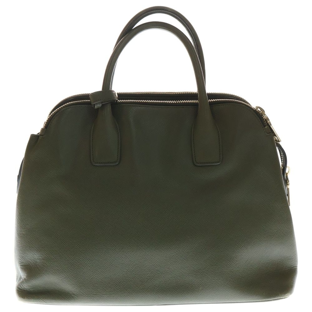 PRADA (プラダ) サフィアーノ ハンドバッグ カーキ グリーン レザー 