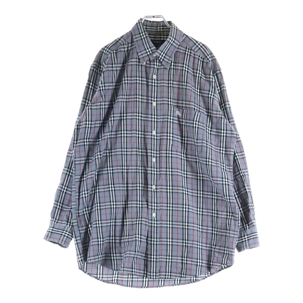 BURBERRY (バーバリー) ノヴァチェック 長袖シャツ グレー - メルカリ