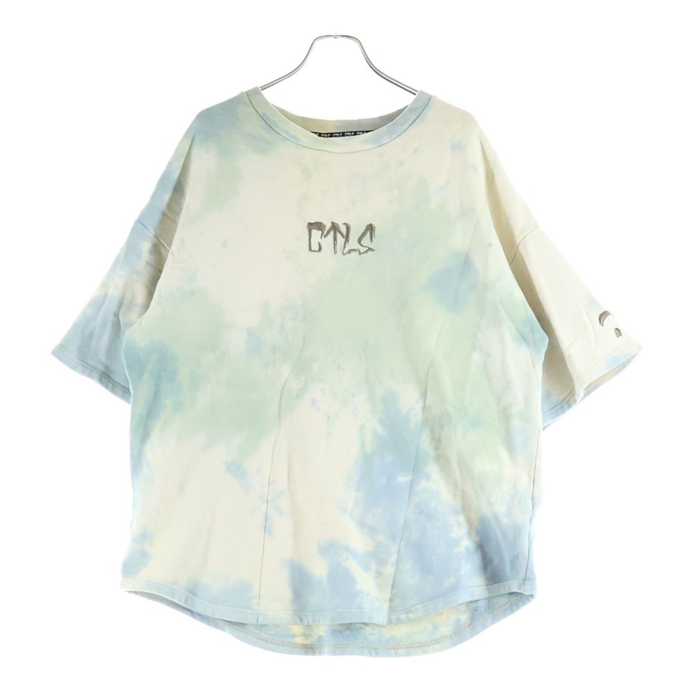 cvtvlist (カタリスト) フロントロゴ刺繍 タイダイ 半袖スウェット