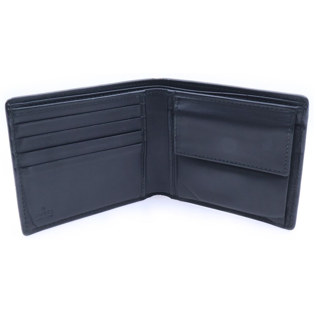 GUCCI (グッチ) GGスプリーム キングスネークプリント 二つ折り財布