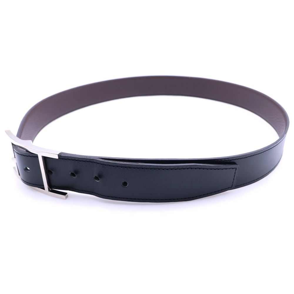 HERMES (エルメス) アピ シルバー金具 C刻印 レザー ベルト ブラウン