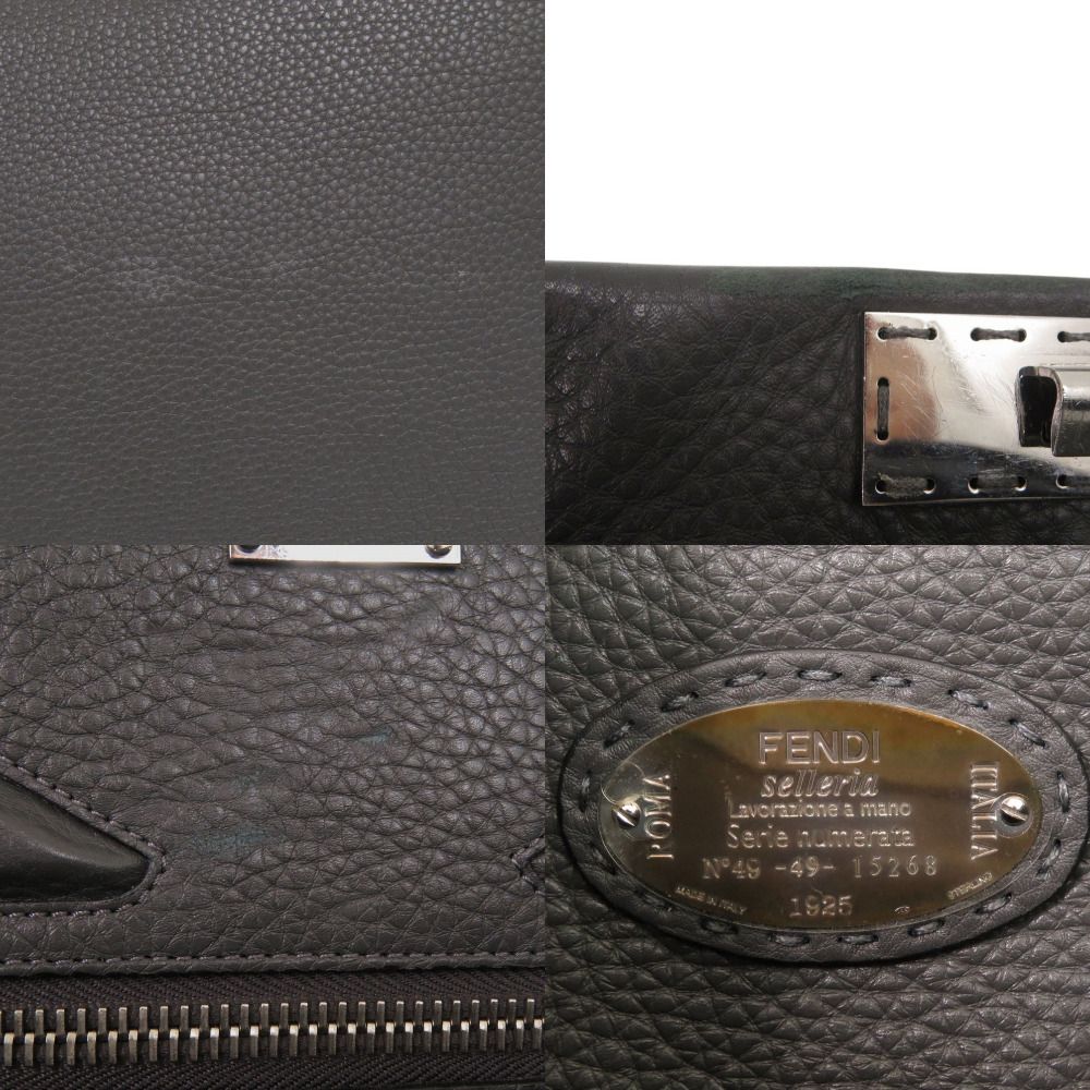 フェンディ 2WAY セレリア ピーカブー モンスター バグズアイ レザー