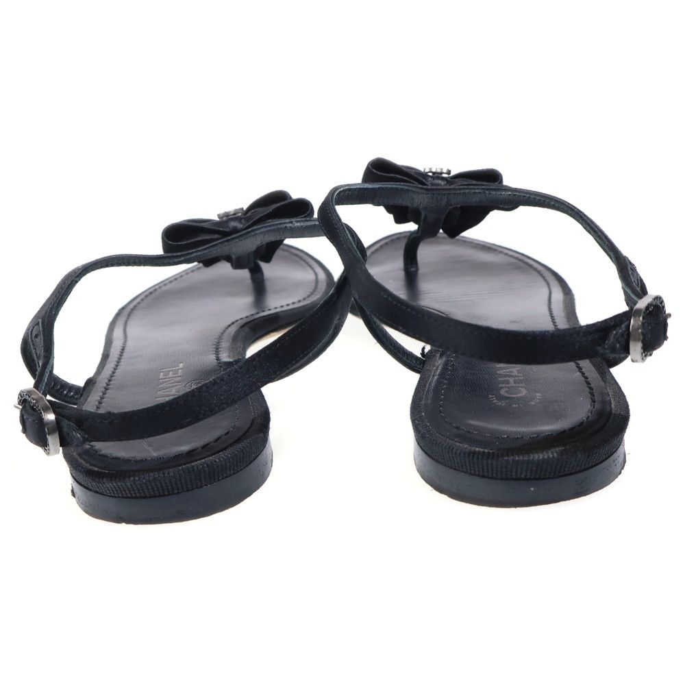 CHANEL (シャネル) ココマーク リボンパンプス ブラック - メルカリ