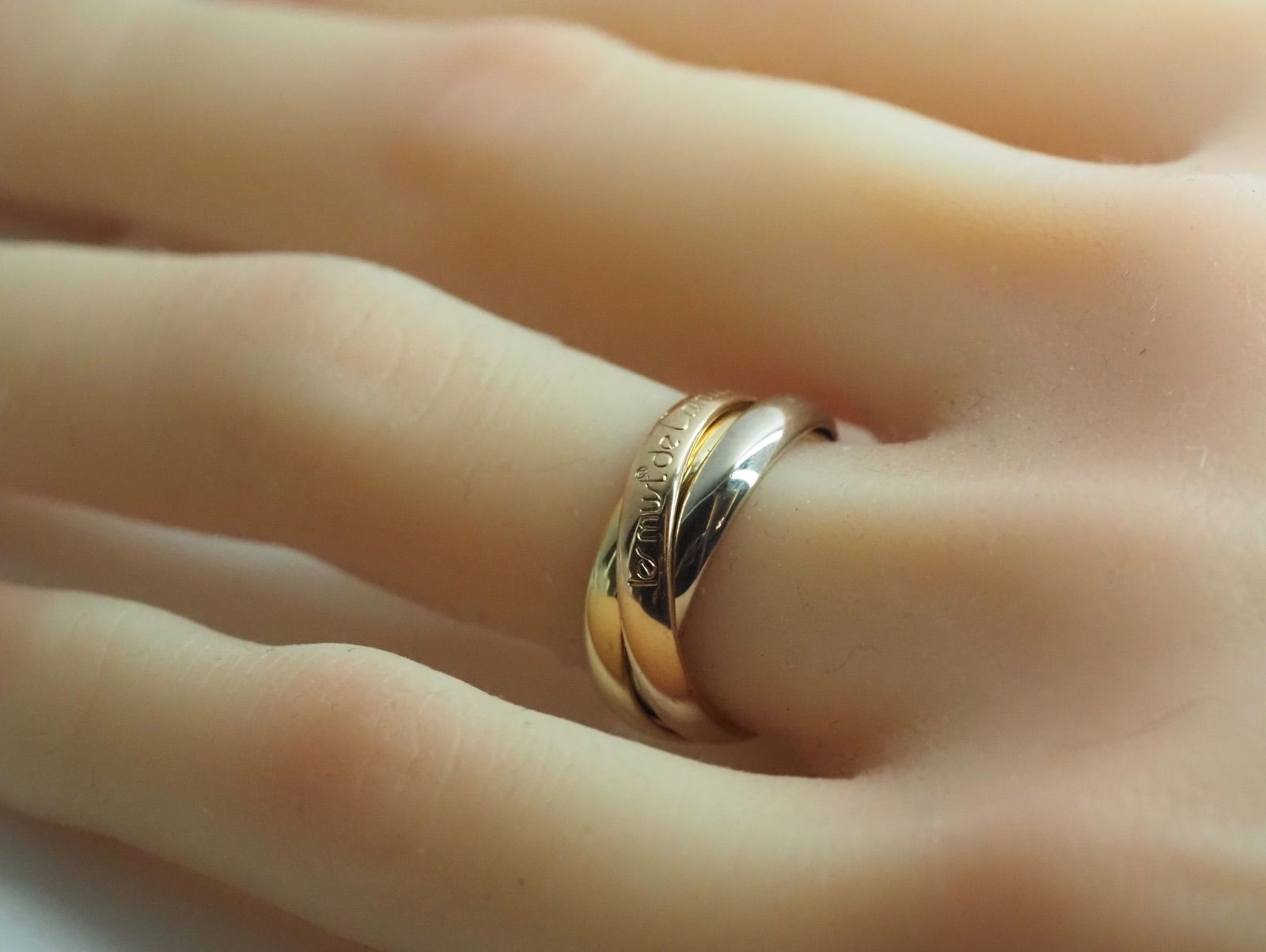 Cartier カルティエ 750 トリニティリング 49号 シリアル有 K18 - メルカリ