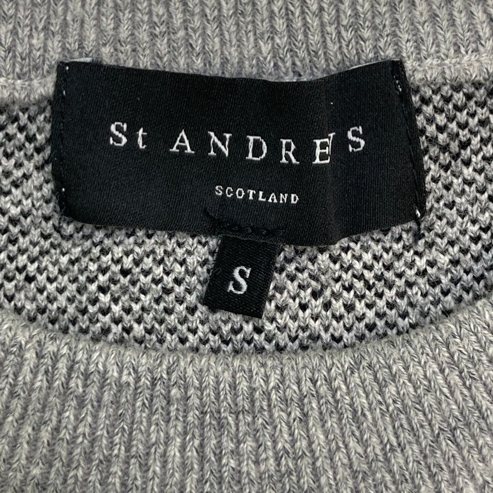 サイズ：S ST ANDREWS セントアンドリュース ニットセーター 千鳥柄