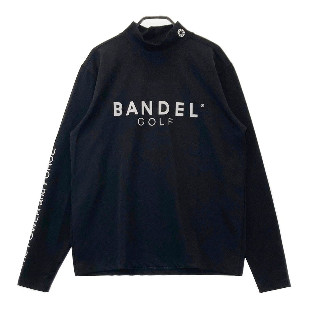 サイズ：M BANDEL バンデル ハイネック 長袖Tシャツ ブラック系