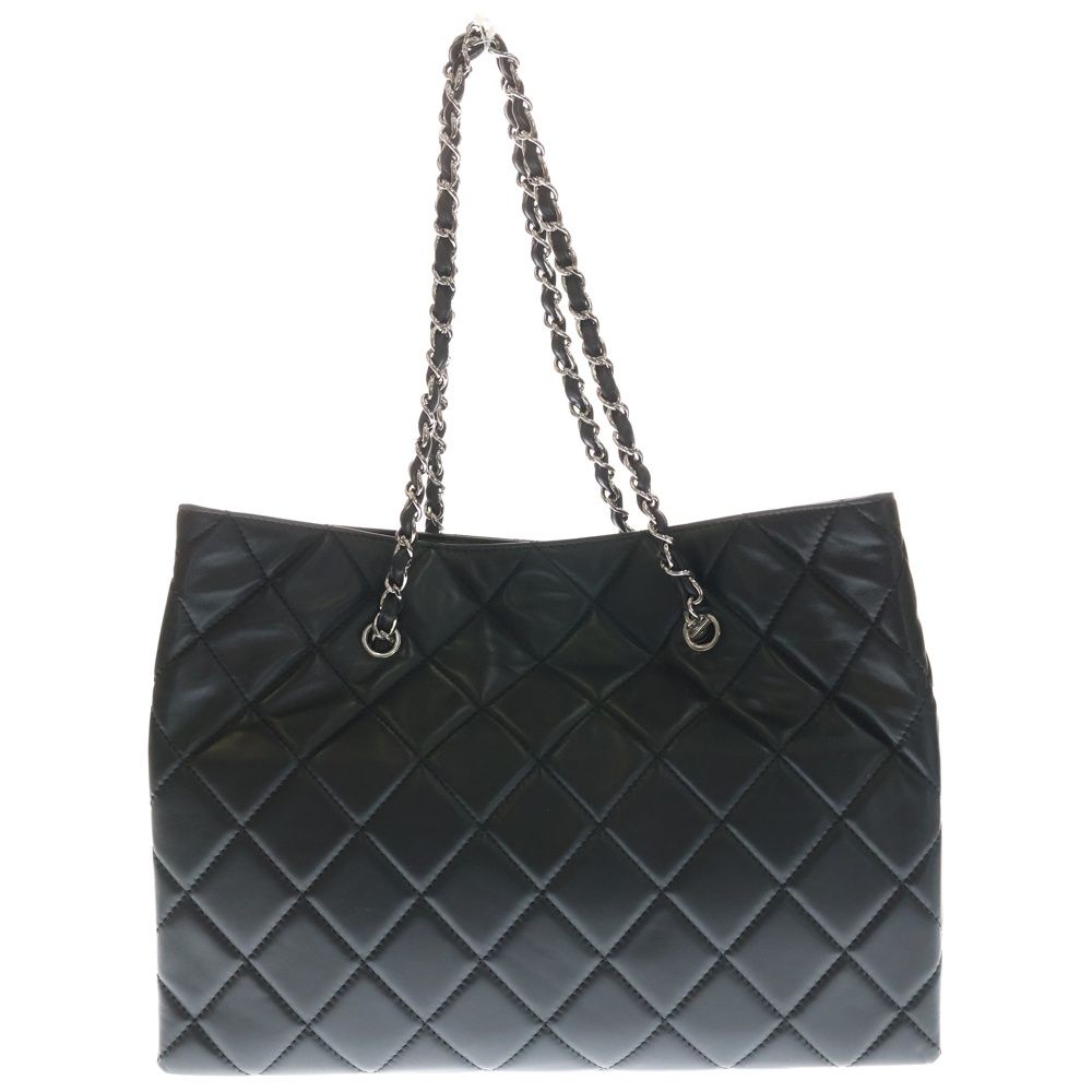 CHANEL (シャネル) マトラッセ チェーン トートバッグ ブラック