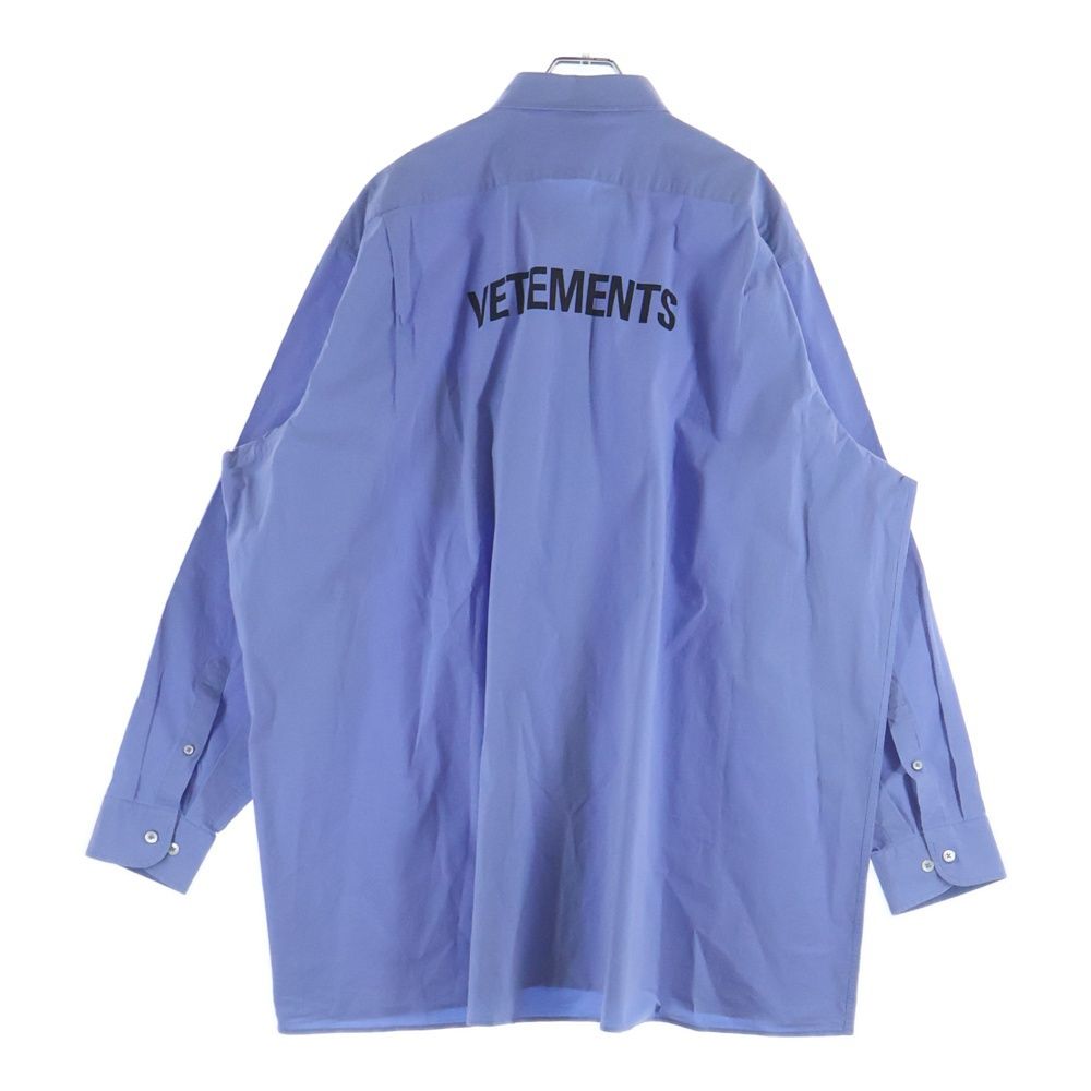 VETEMENTS (ヴェトモン) 18SS バックロゴプリント オーバーサイズ 長袖