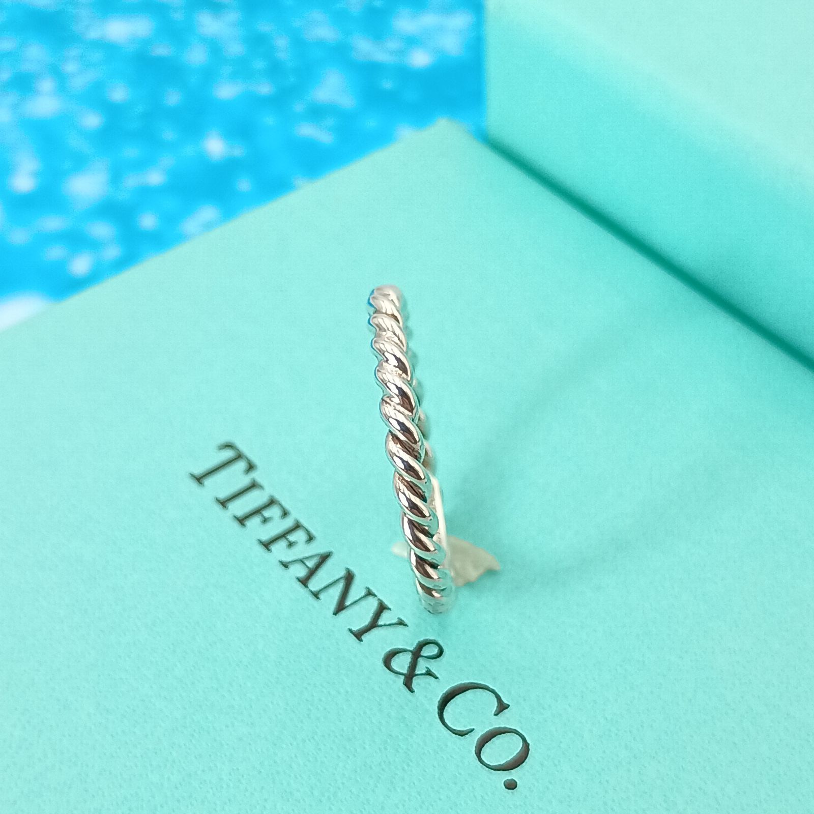 TIFFANY&Co. ティファニー 9号 ナロー ツイストリング 指輪 レディース