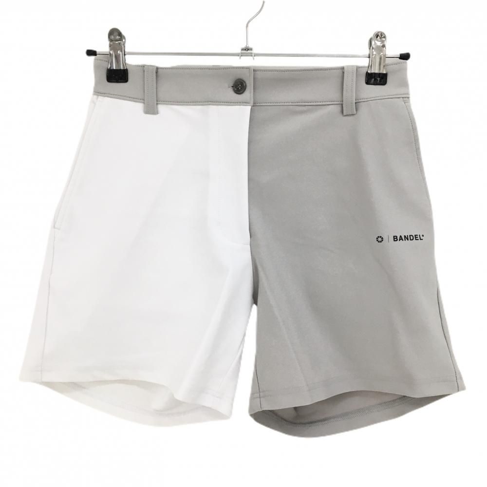 新品】バンデルゴルフ ショートパンツ ライトグレー×白 バイカラー