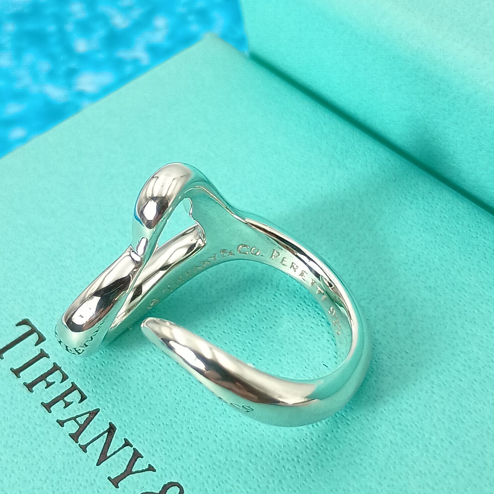 TIFFANY&Co. ティファニー 12号 オープンハート リング 指輪